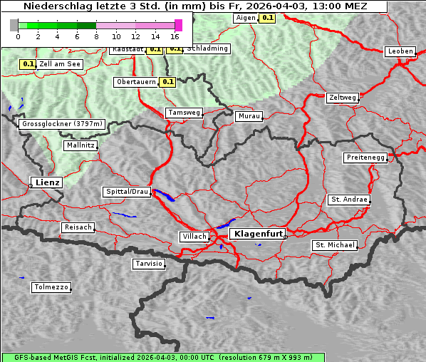 Niederschlag, 3. 4. 2026
