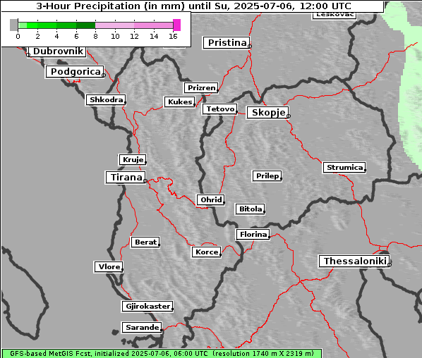 Niederschlag, 6. 7. 2025