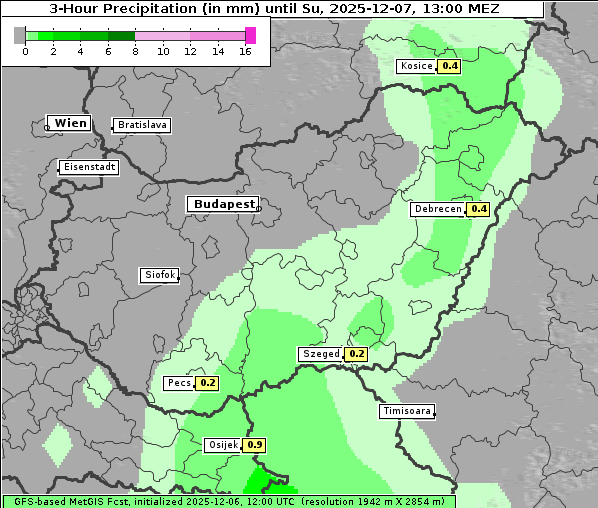 Niederschlag, 7. 12. 2025