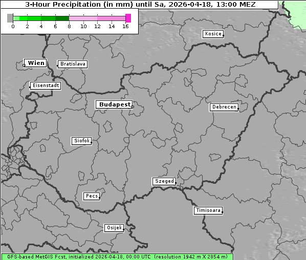 Niederschlag, 18. 4. 2026