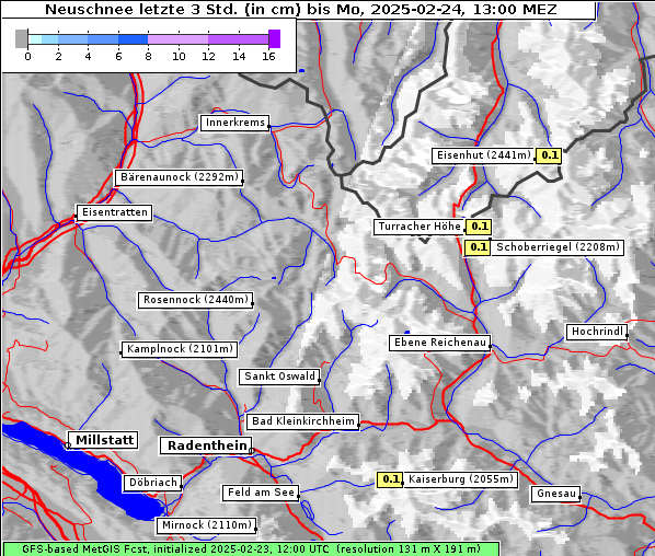 Neuschnee, 24. 2. 2025