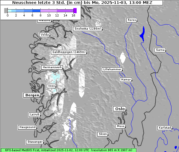 Neuschnee, 3. 11. 2025