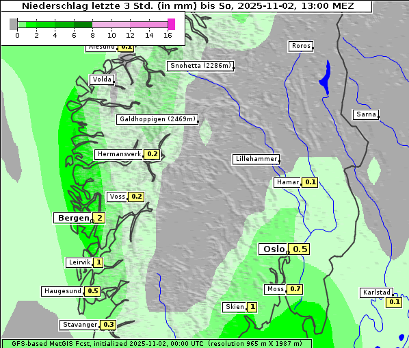 Niederschlag, 2. 11. 2025