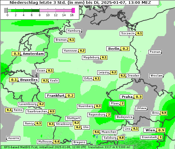 Niederschlag, 7. 1. 2025