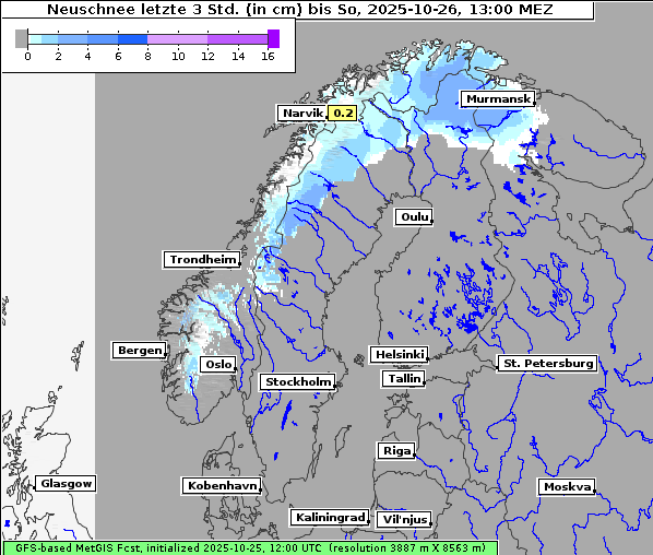 Neuschnee, 26. 10. 2025