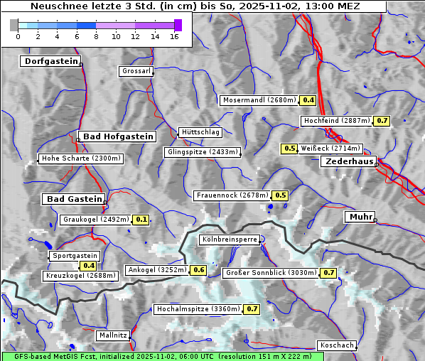 Neuschnee, 2. 11. 2025