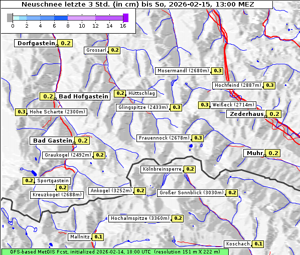 Neuschnee, 15. 2. 2026
