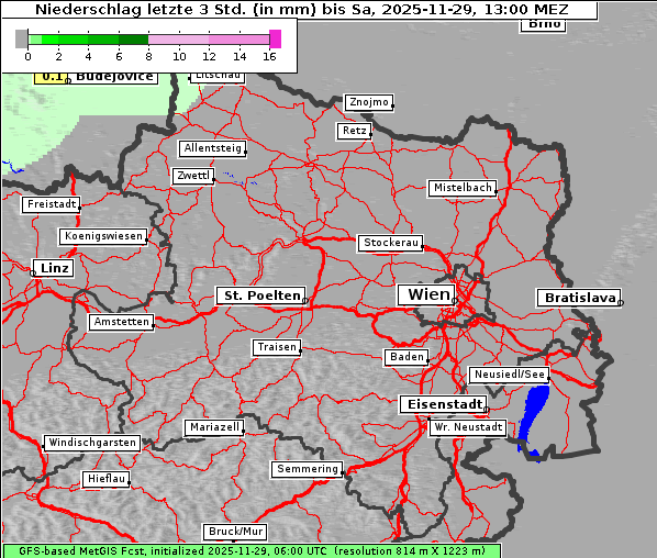 Niederschlag, 29. 11. 2025