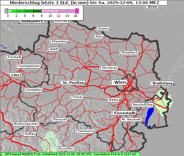 Niederschlag, 6. 12. 2025