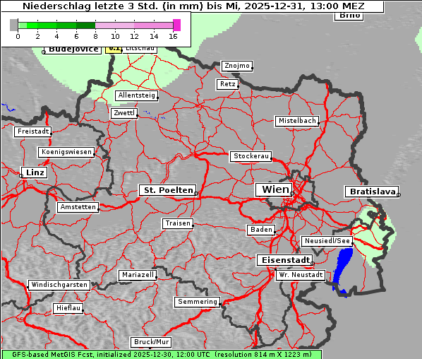 Niederschlag, 31. 12. 2025
