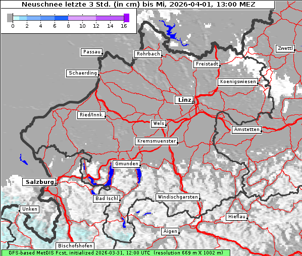 Neuschnee, 1. 4. 2026