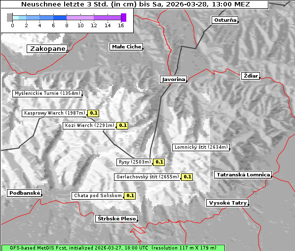 Neuschnee, 28. 3. 2026