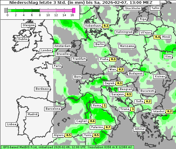 Niederschlag, 7. 2. 2026