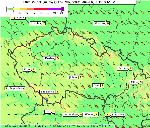 Wind, 16. 6. 2025