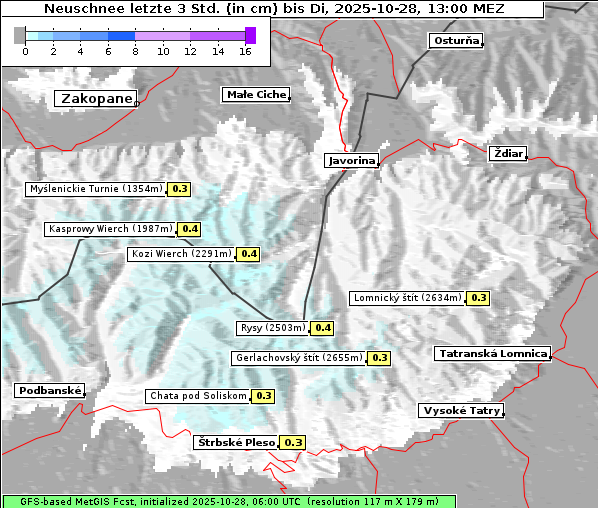 Neuschnee, 28. 10. 2025
