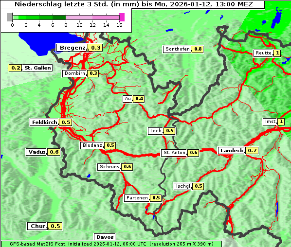 Niederschlag, 12. 1. 2026