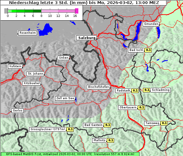 Niederschlag, 2. 3. 2026