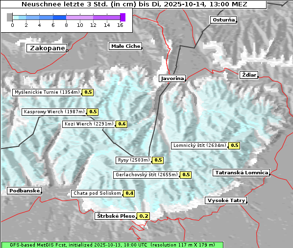Neuschnee, 14. 10. 2025