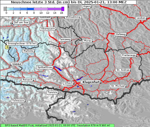 Neuschnee, 21. 1. 2025