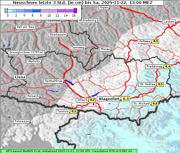 Neuschnee, 22. 11. 2025