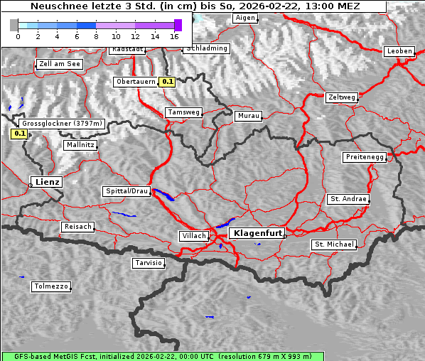 Neuschnee, 22. 2. 2026