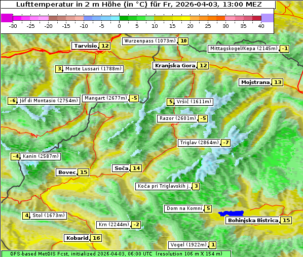 Temperatur, 3. 4. 2026