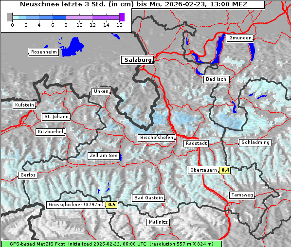 Neuschnee, 23. 2. 2026