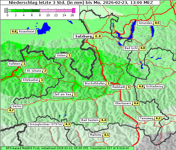 Niederschlag, 23. 2. 2026
