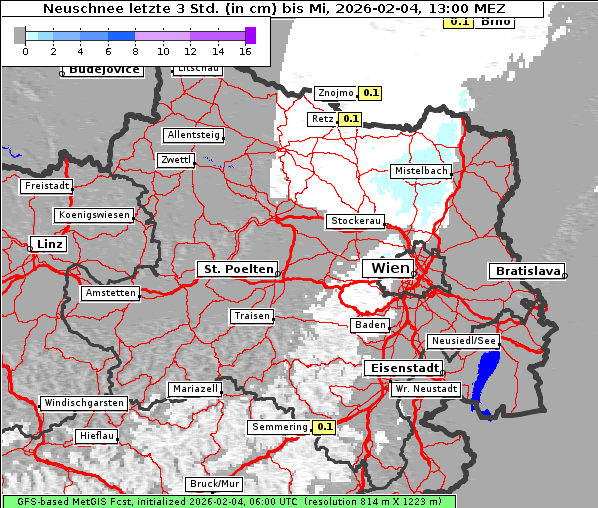 Neuschnee, 4. 2. 2026