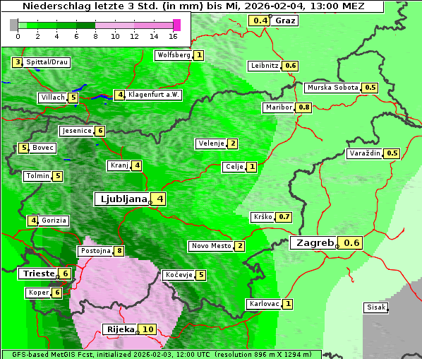 Niederschlag, 4. 2. 2026