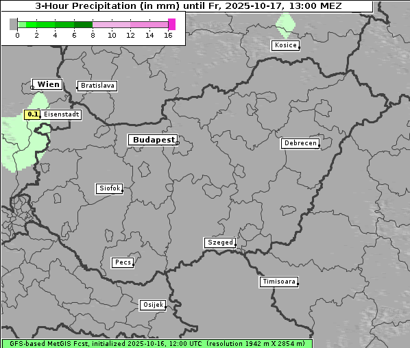 Niederschlag, 17. 10. 2025