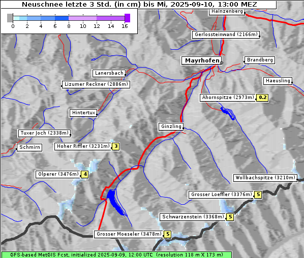 Neuschnee, 10. 9. 2025