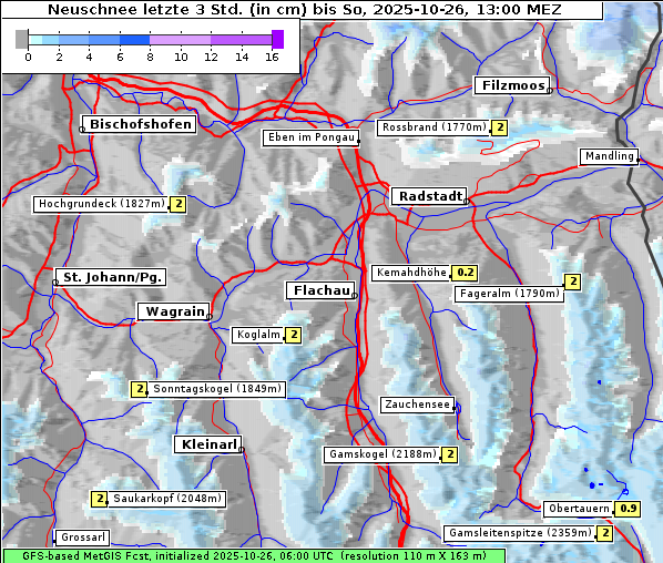 Neuschnee, 26. 10. 2025