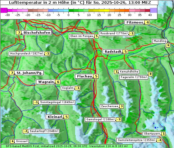 Temperatur, 26. 10. 2025