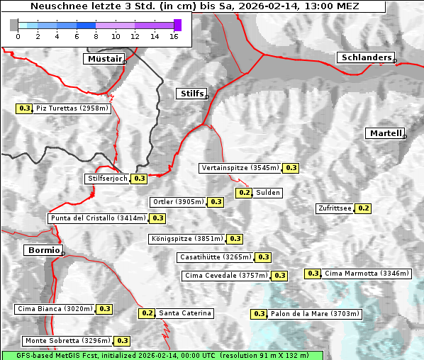 Neuschnee, 14. 2. 2026