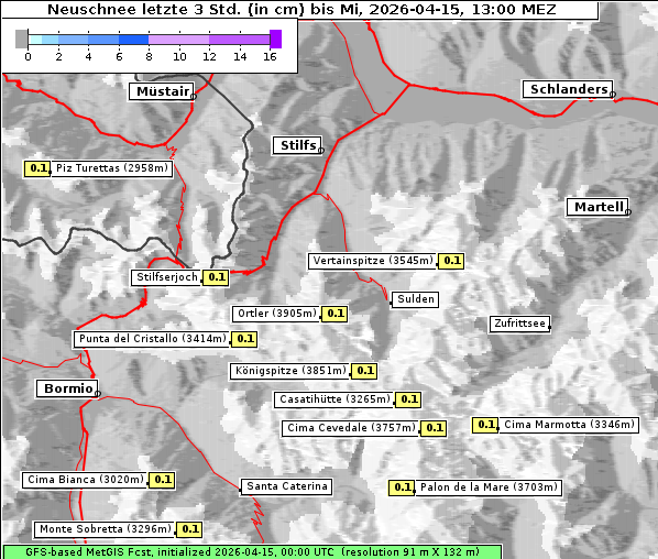 Neuschnee, 15. 4. 2026