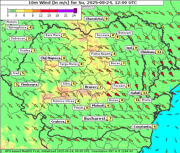 Wind, 24. 8. 2025