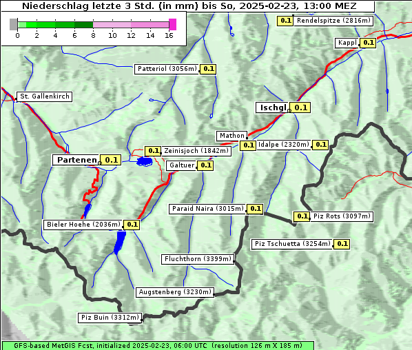 Niederschlag, 23. 2. 2025