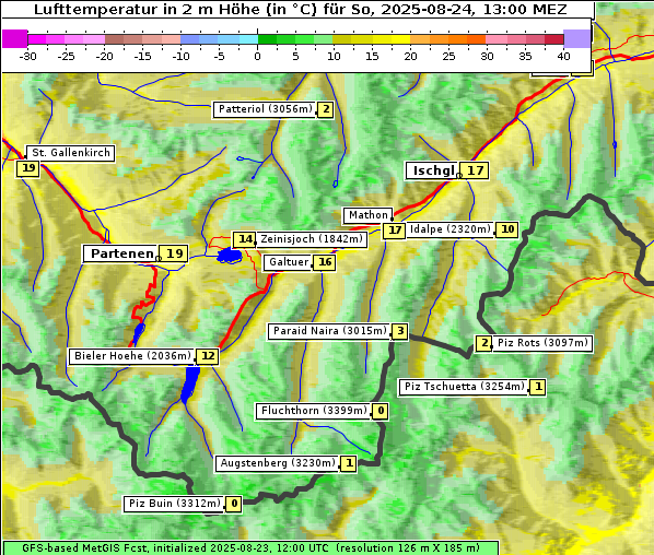Temperatur, 24. 8. 2025