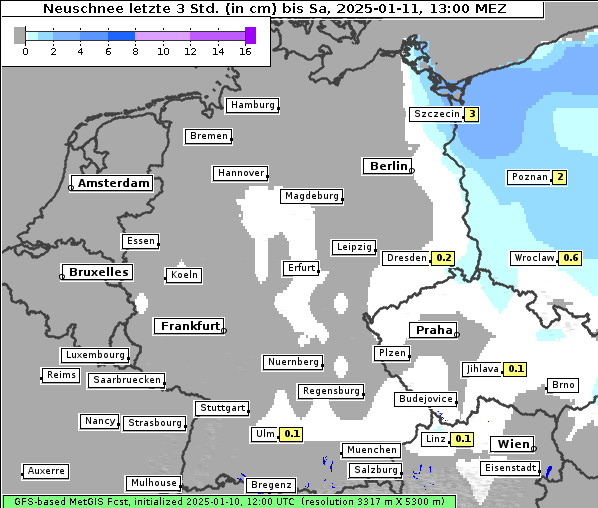 Neuschnee, 11. 1. 2025