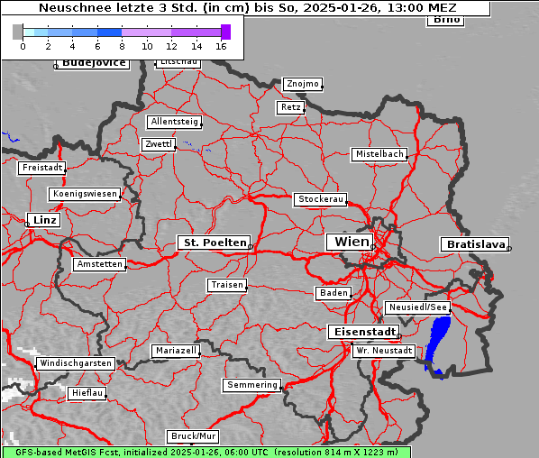 Neuschnee, 26. 1. 2025