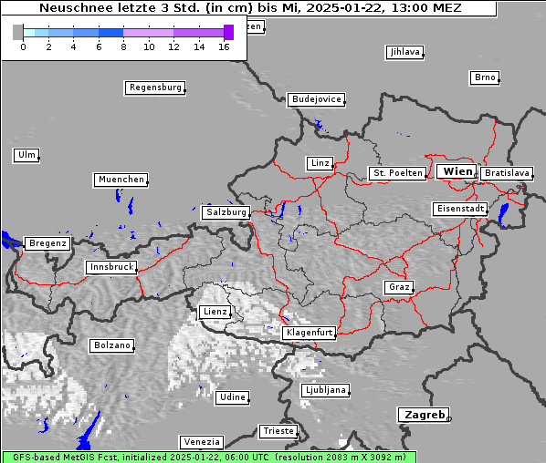 Neuschnee, 22. 1. 2025