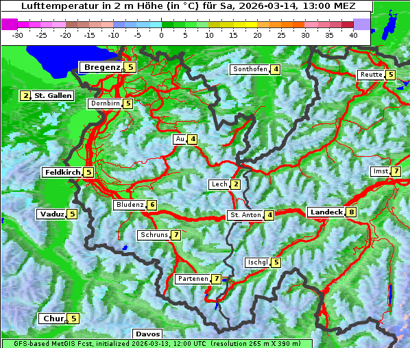 Temperatur, 14. 3. 2026