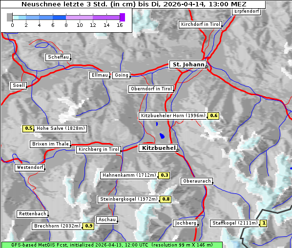 Neuschnee, 14. 4. 2026