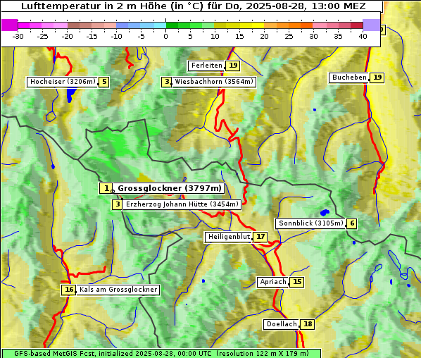 Temperatur, 28. 8. 2025