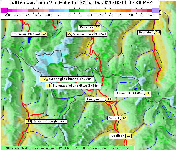 Temperatur, 14. 10. 2025