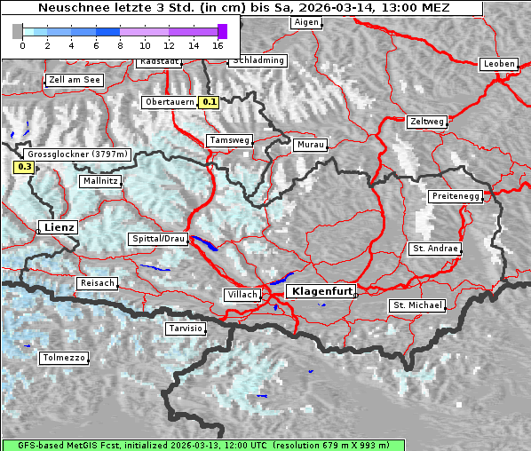 Neuschnee, 14. 3. 2026