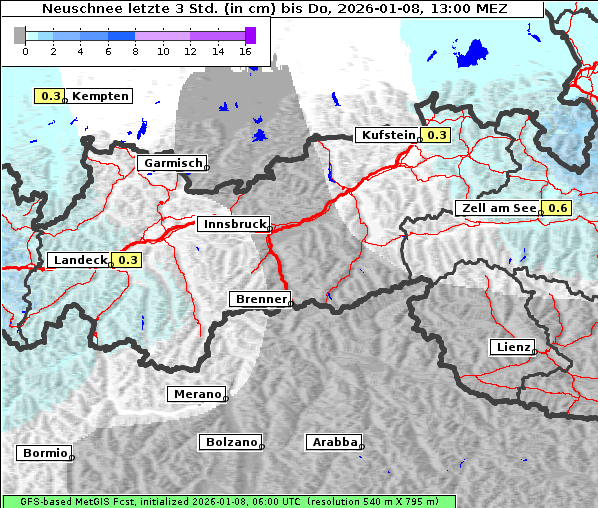 Neuschnee, 8. 1. 2026