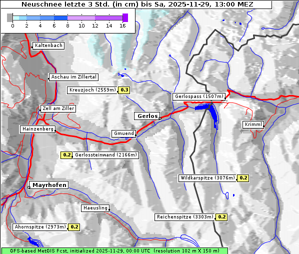 Neuschnee, 29. 11. 2025