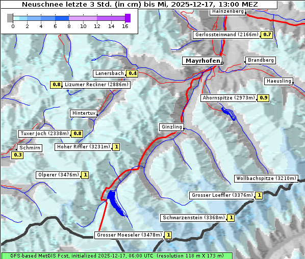 Neuschnee, 17. 12. 2025